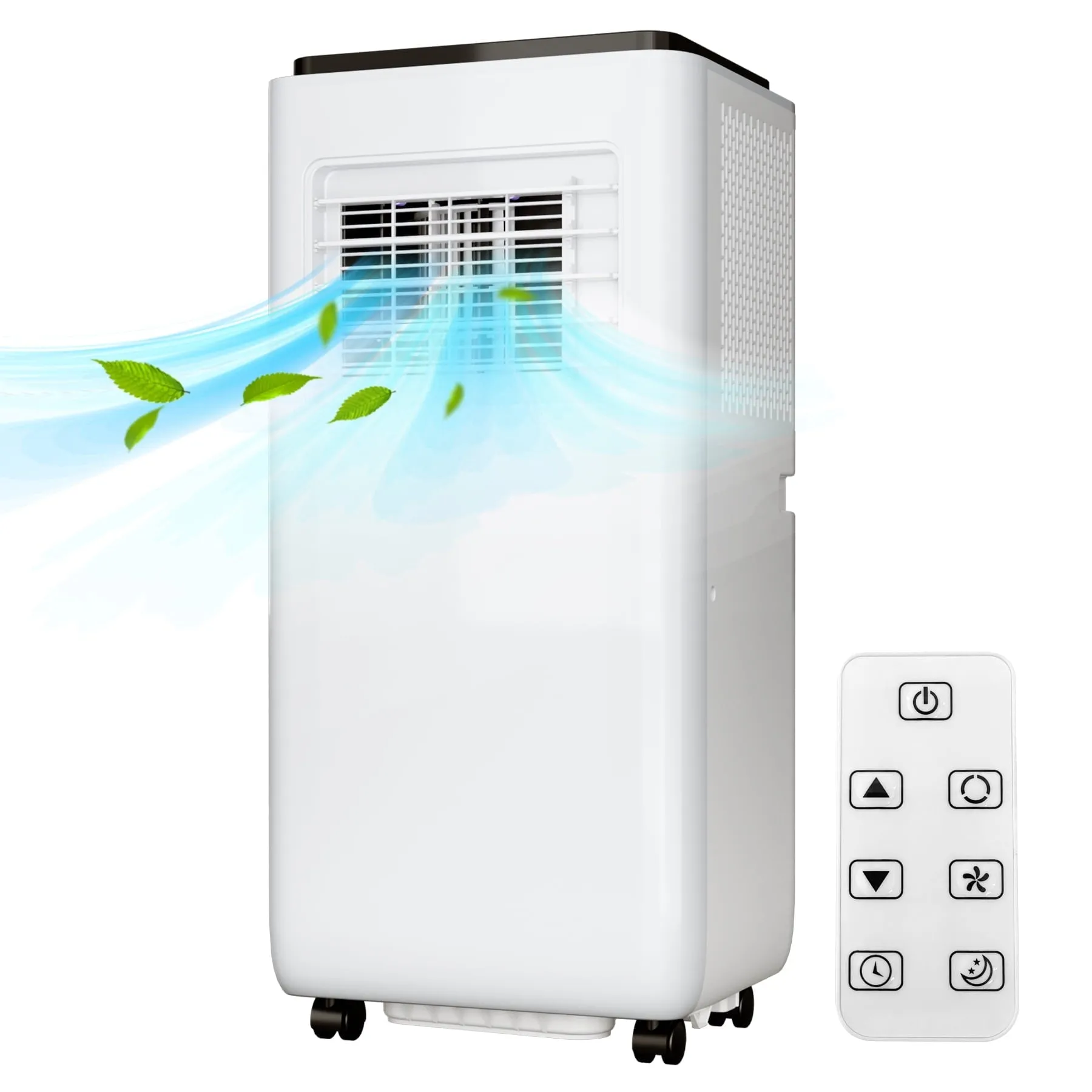 10,000 BTU Dual Hose Portable Air Conditioner and Heater - Dehumidifier, Fan - for Rooms Up to 450 Sq. Ft - AC Unit   Heater