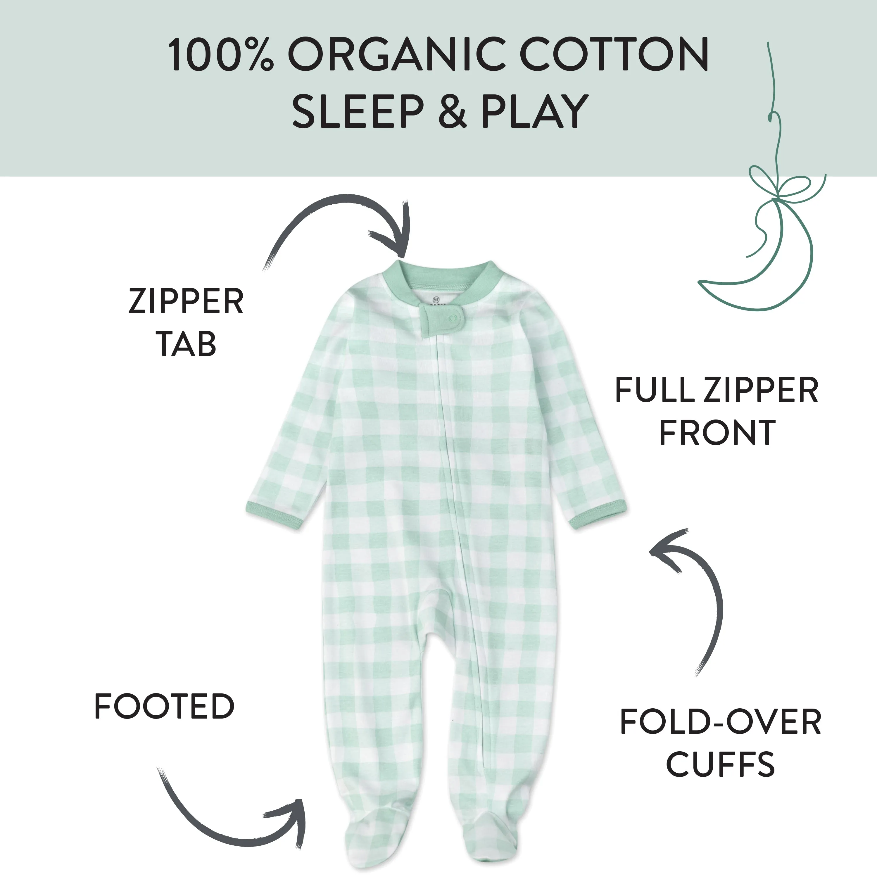 2-Pack Organic Cotton Sleep & Plays