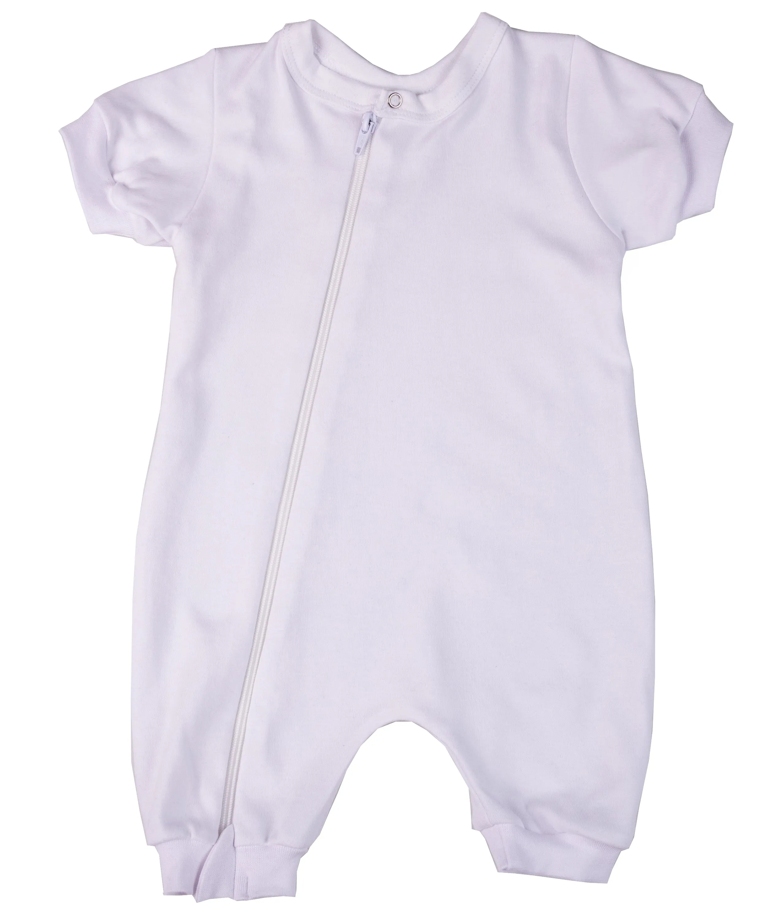 2-Pack Zip Summer Rompers Made From 100% Cotton