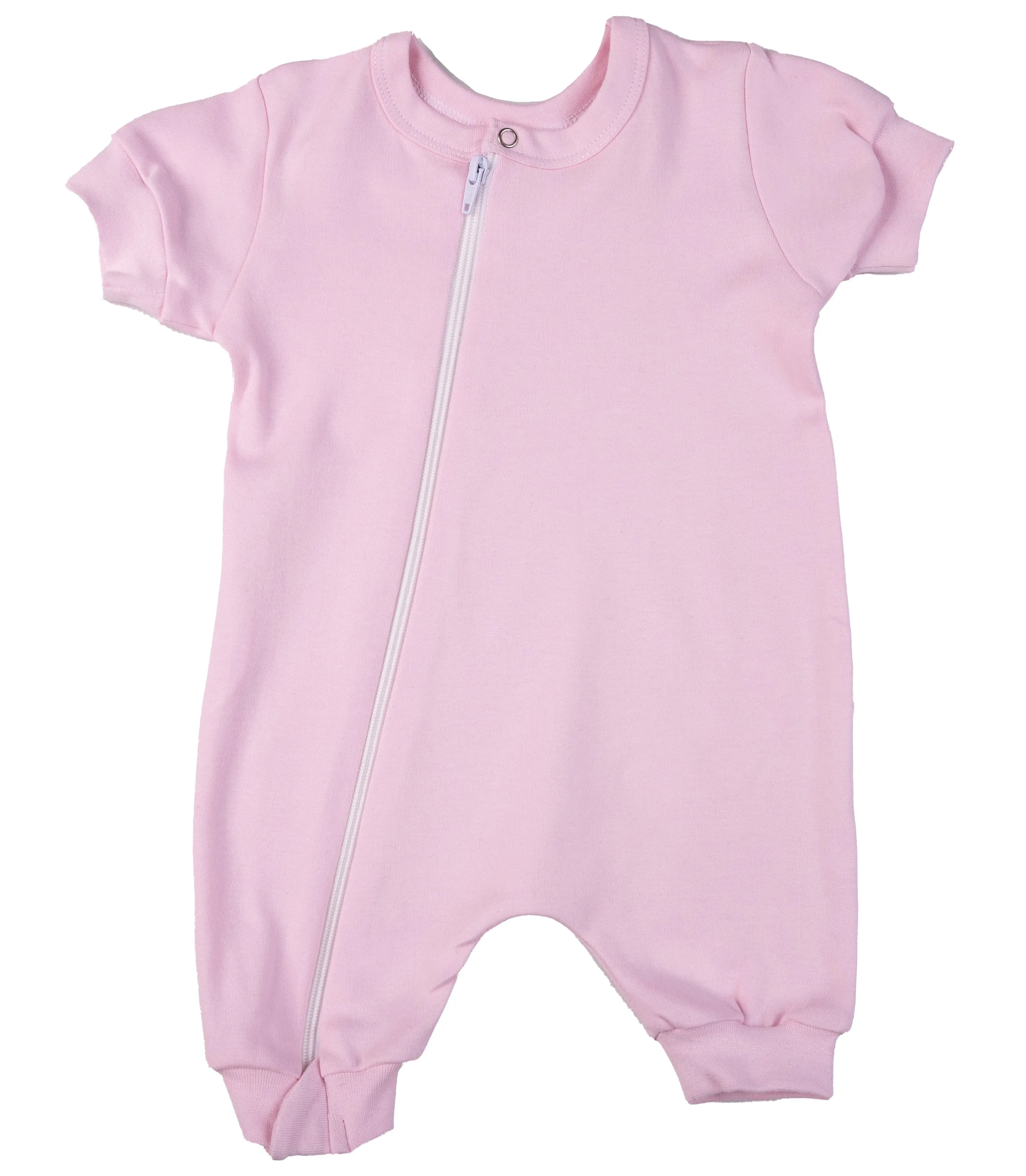 2-Pack Zip Summer Rompers Made From 100% Cotton