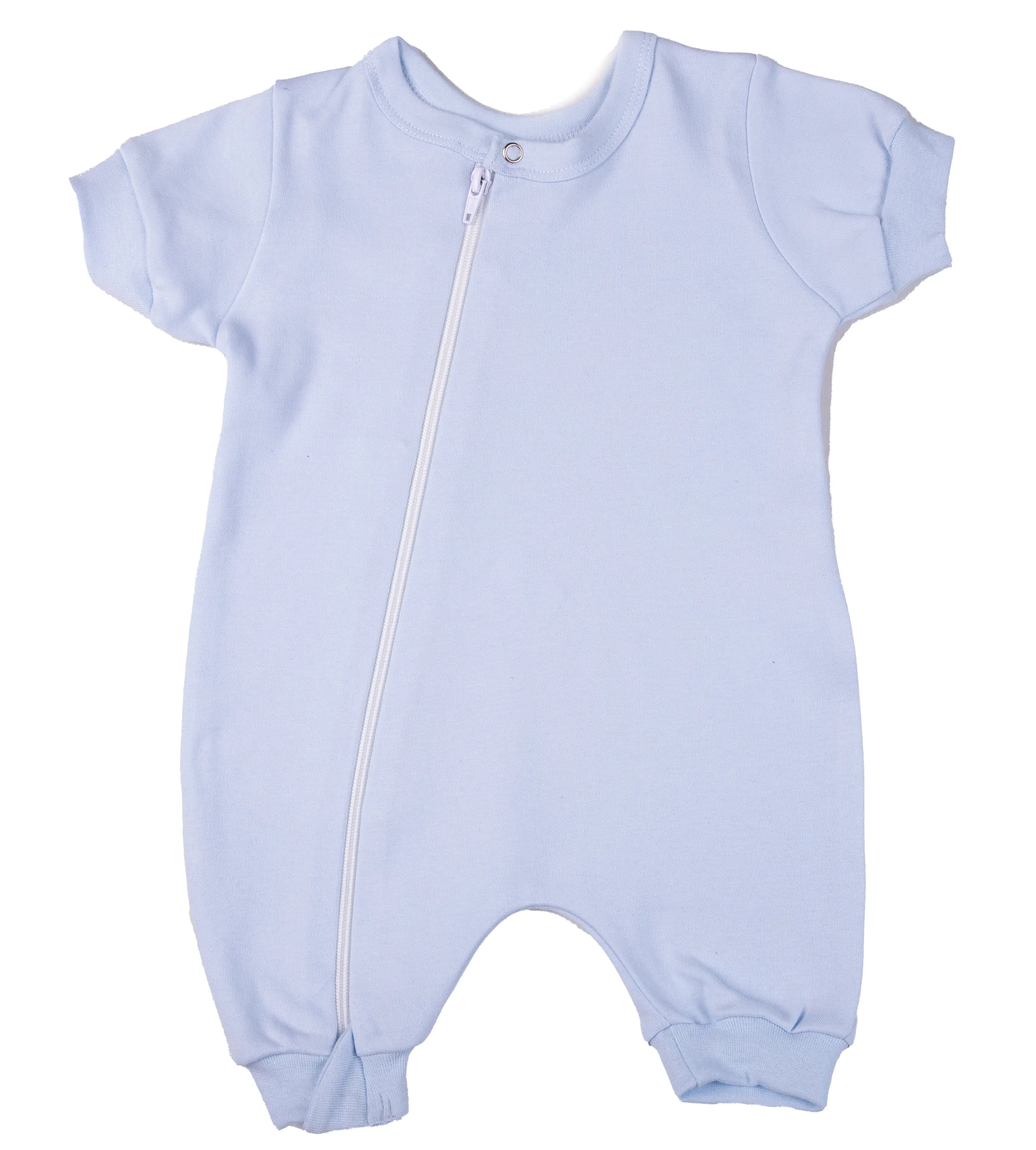 2-Pack Zip Summer Rompers Made From 100% Cotton