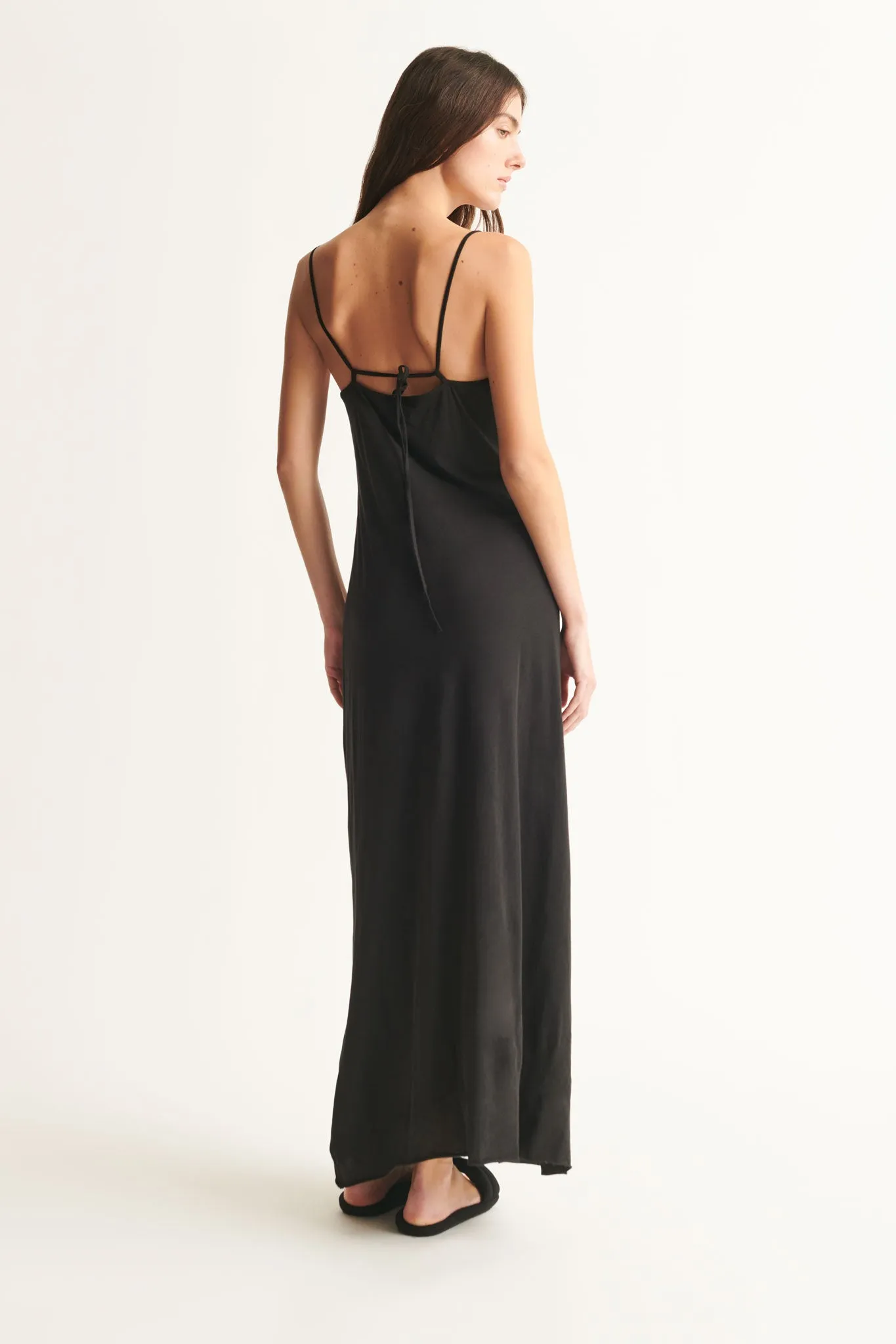 Elegant 20th Anniversary Satin Slip Dress