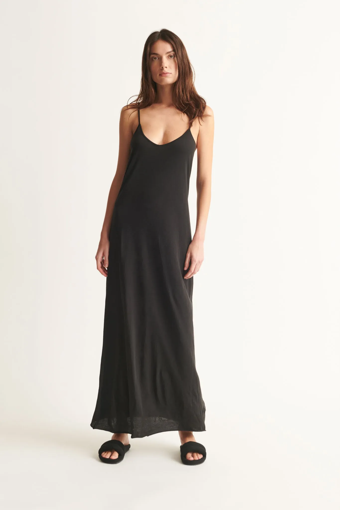 Elegant 20th Anniversary Satin Slip Dress