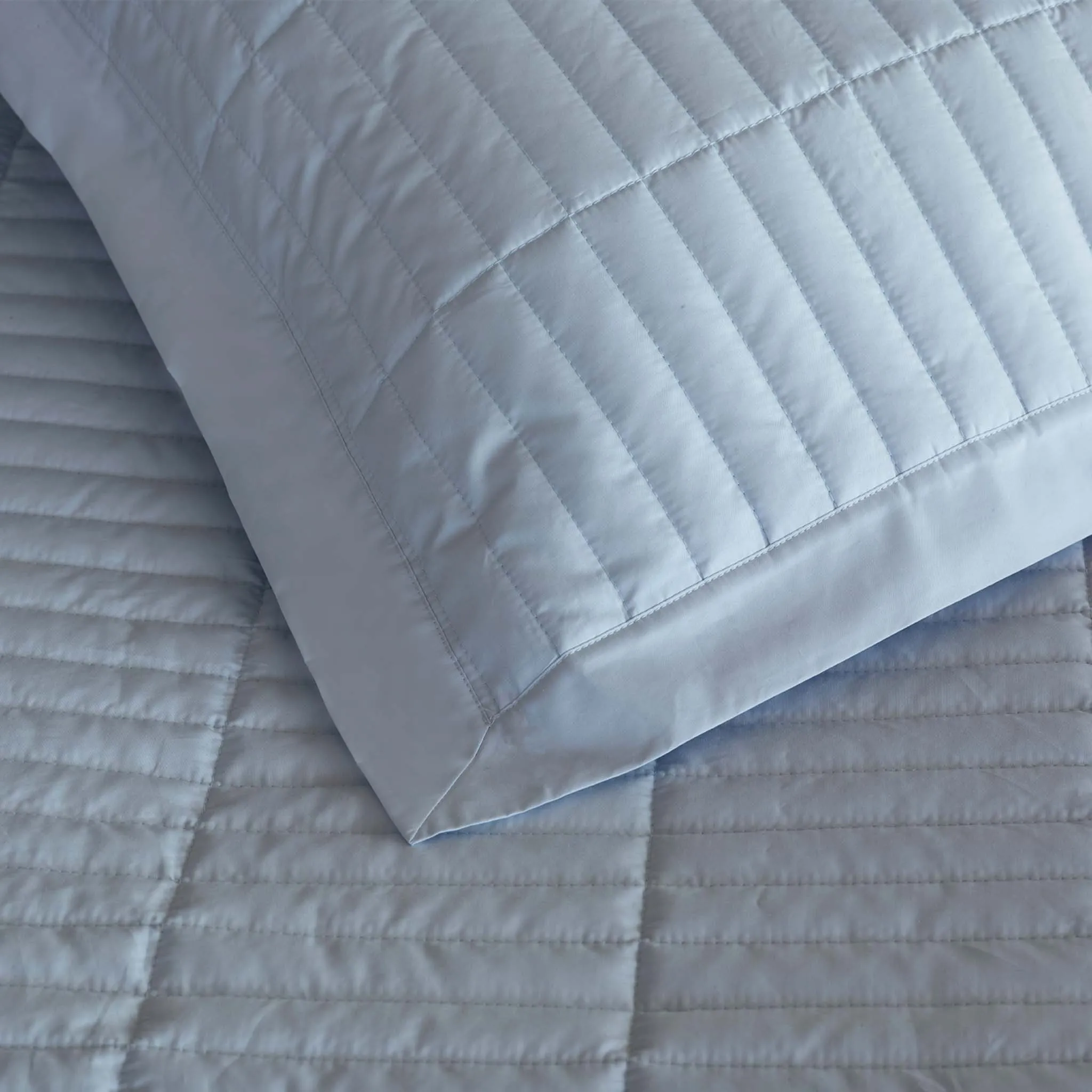 400TC Percale Quilted Sham Set | Amalia Home Fresco