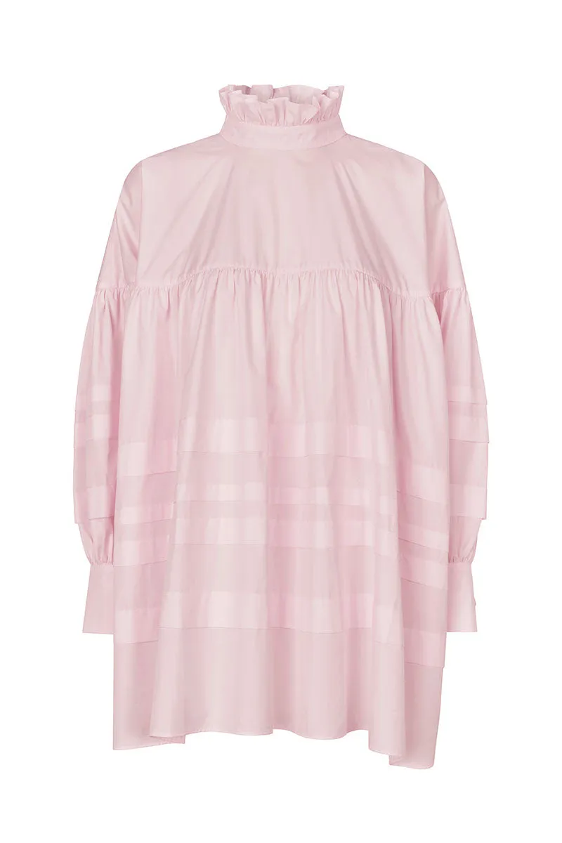 ALBERTE | TOP COTTON POPLIN LIGHT PINK