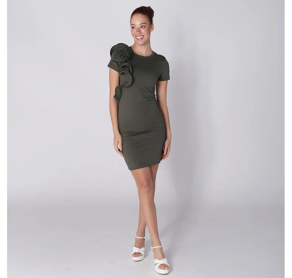 Astrid Reset Ruffle Dress in Cargo