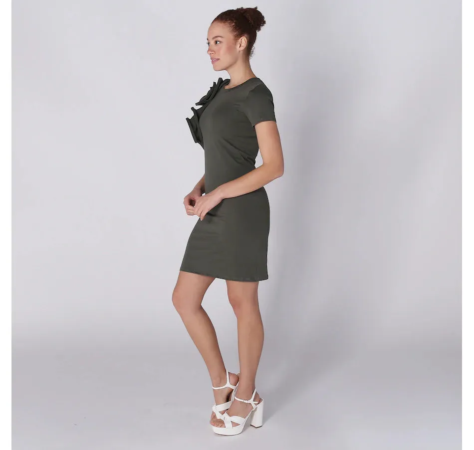 Astrid Reset Ruffle Dress in Cargo