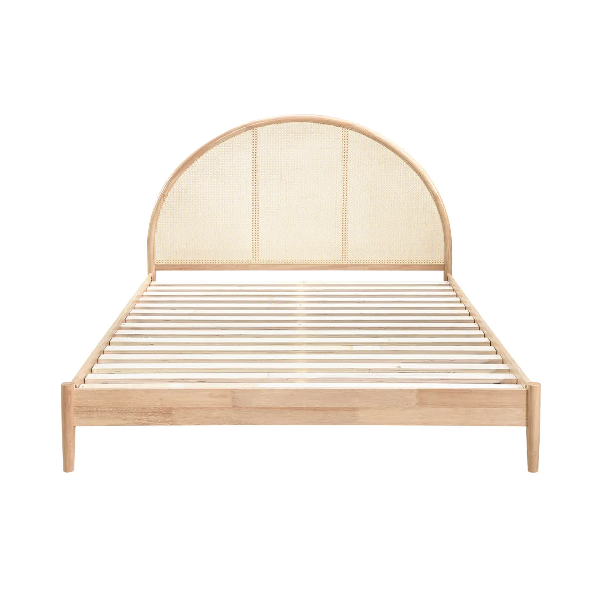 Avery Arch Rattan Queen Bed (Oak)