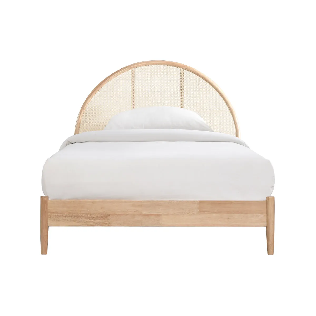 Avery Arch Rattan Single Bed (Oak)