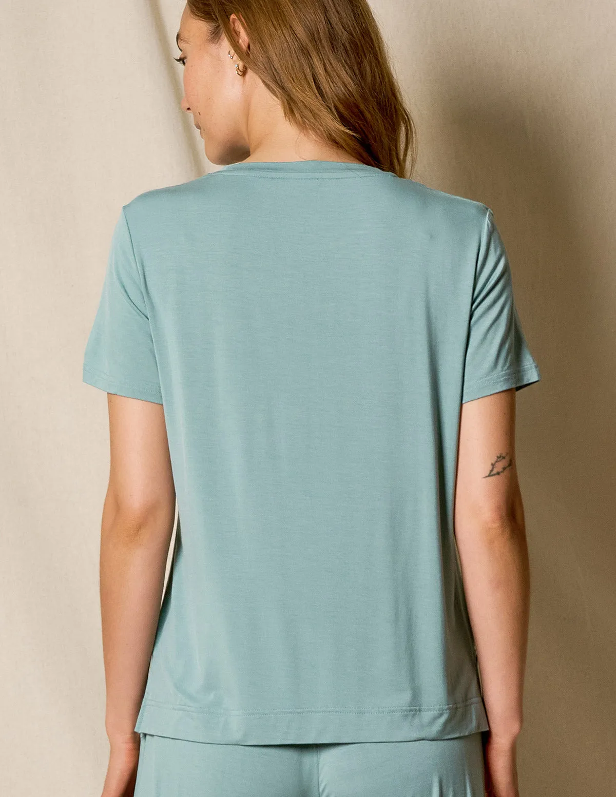 Bamboo Pocket Sleep Tee - Mineral