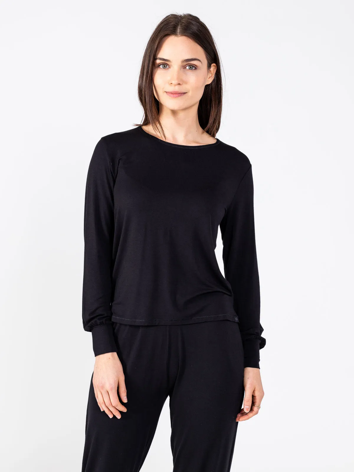 Bamboo Silk Long Sleeve Sleep Shirt