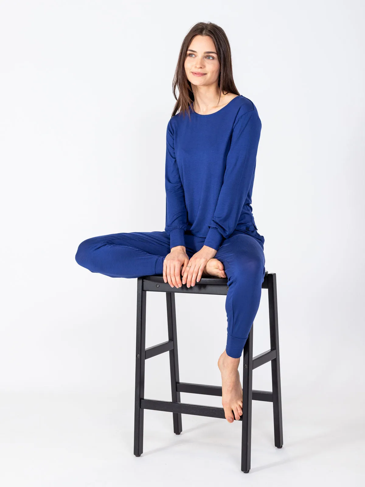 Bamboo Silk Long Sleeve Sleep Shirt