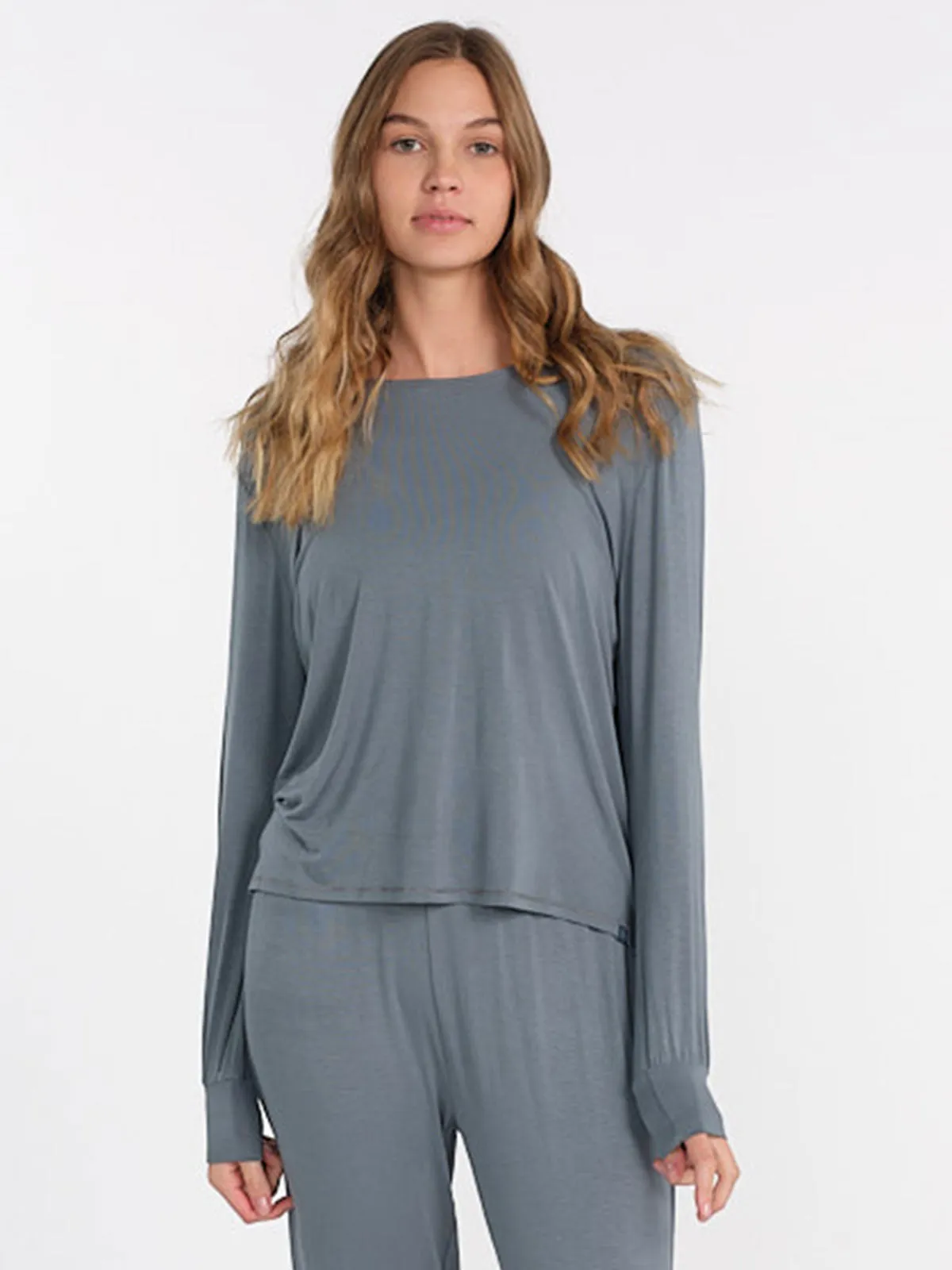 Bamboo Silk Long Sleeve Sleep Shirt