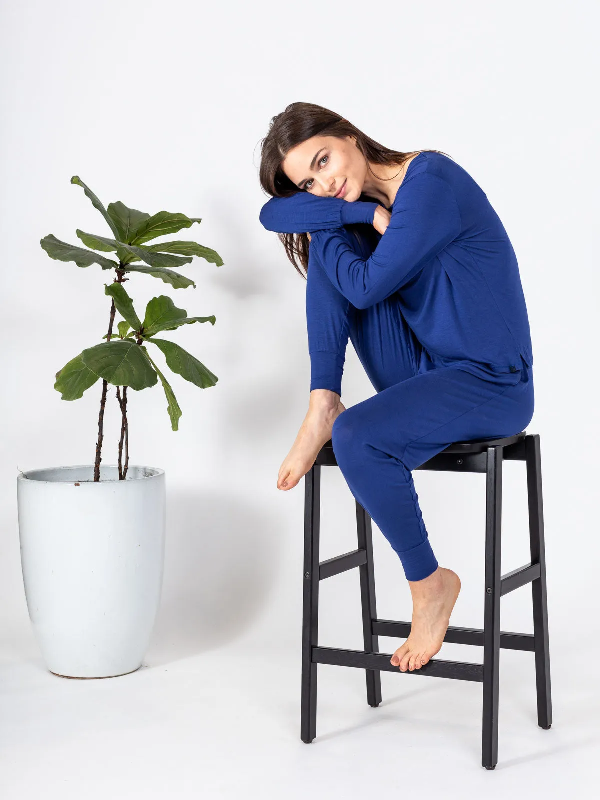 Bamboo Silk Long Sleeve Sleep Shirt