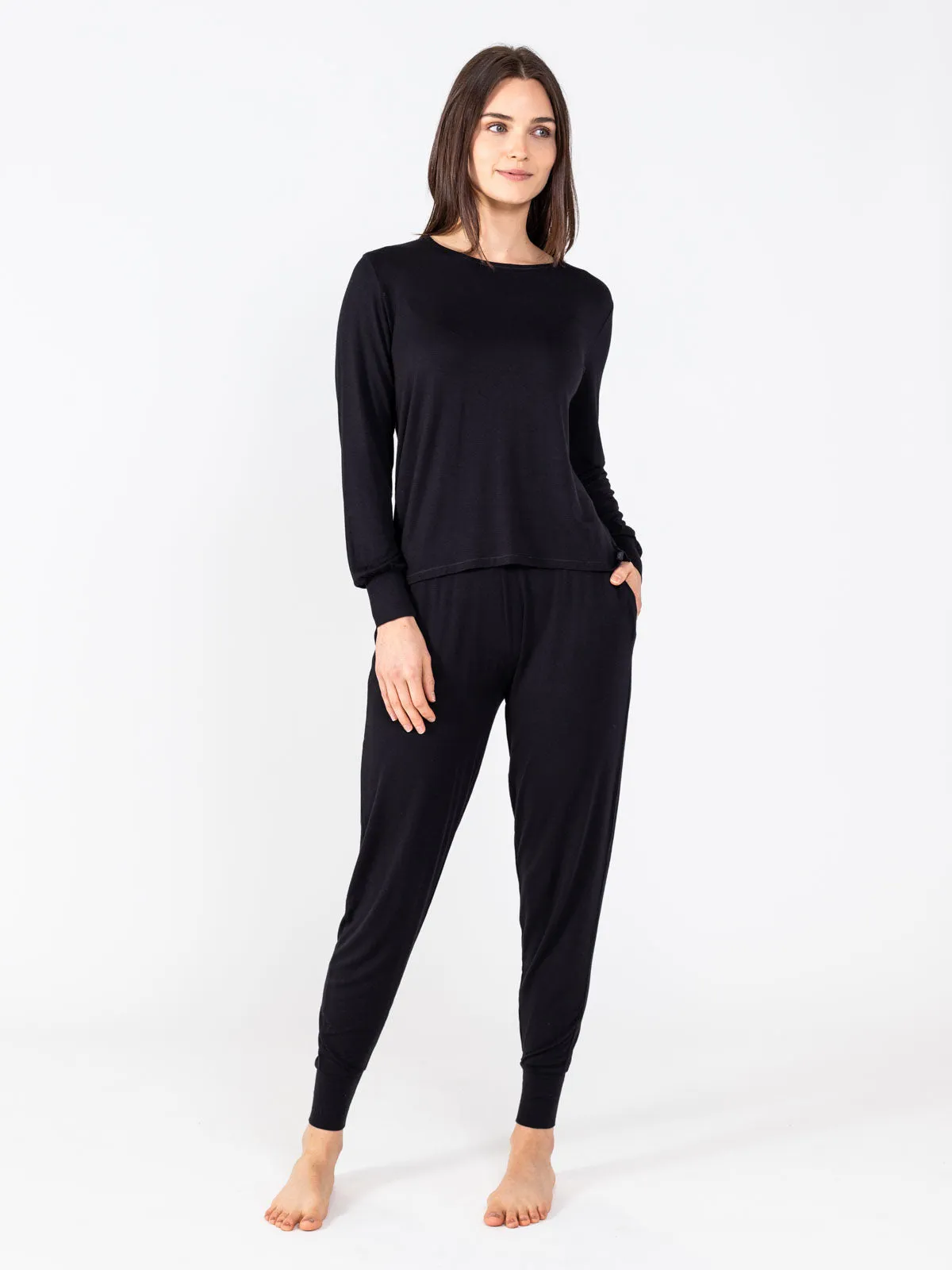 Bamboo Silk Long Sleeve Sleep Shirt