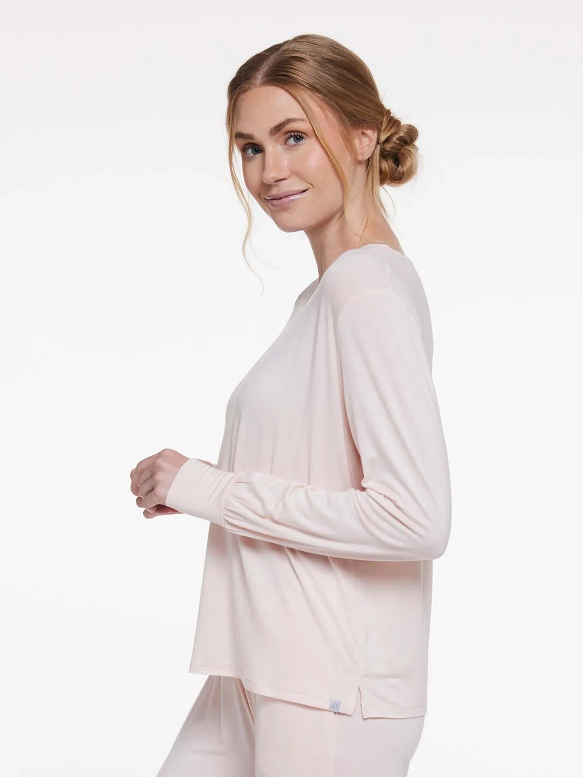 Bamboo Silk Long Sleeve Sleep Shirt