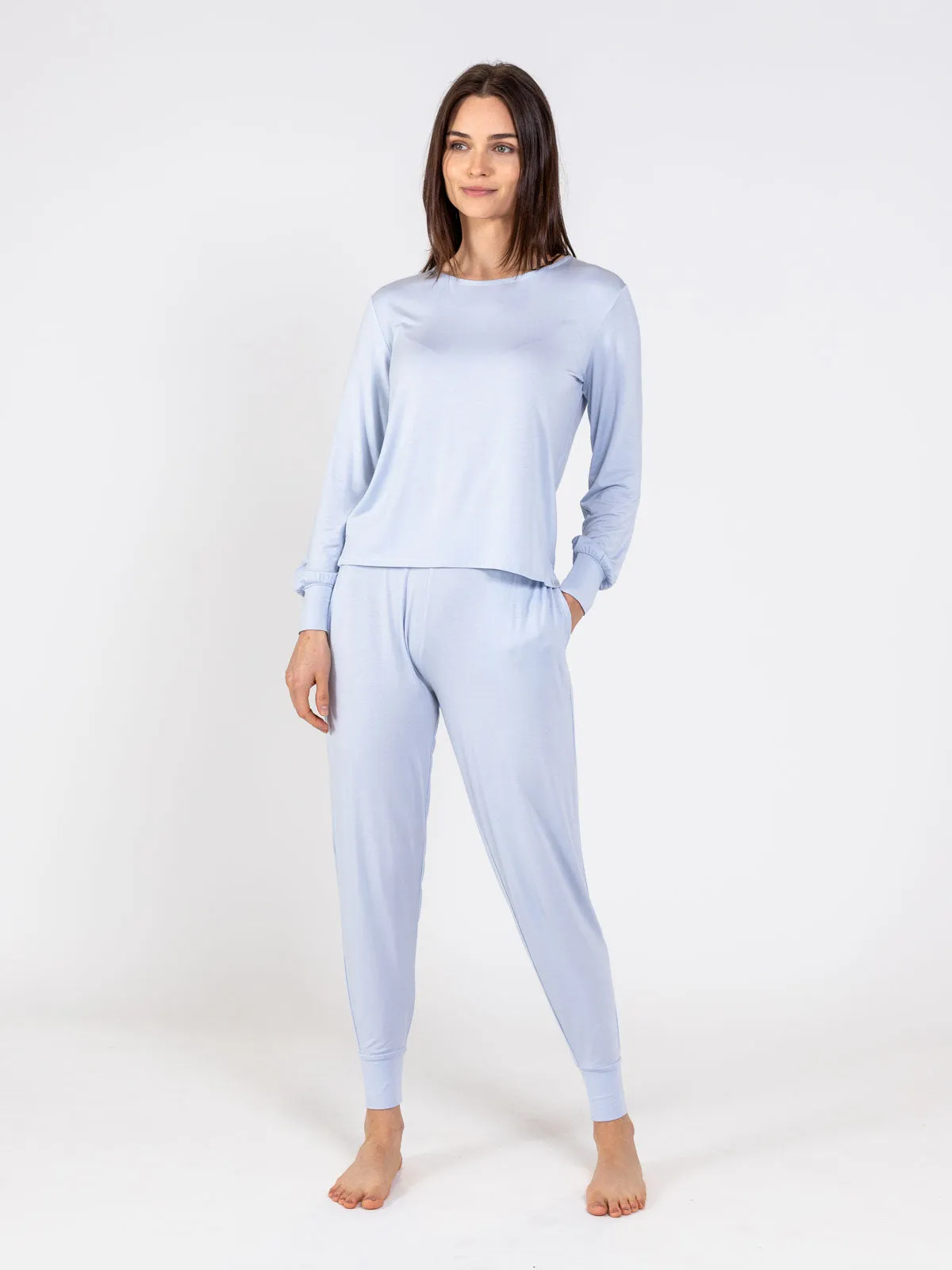 Bamboo Silk Long Sleeve Sleep Shirt