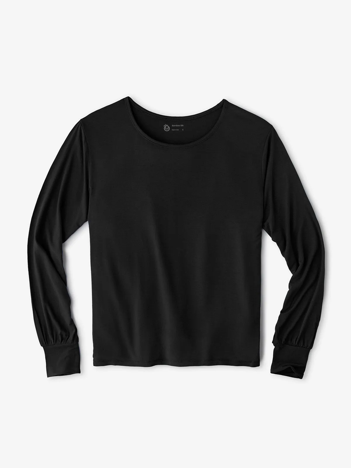 Bamboo Silk Long Sleeve Sleep Shirt