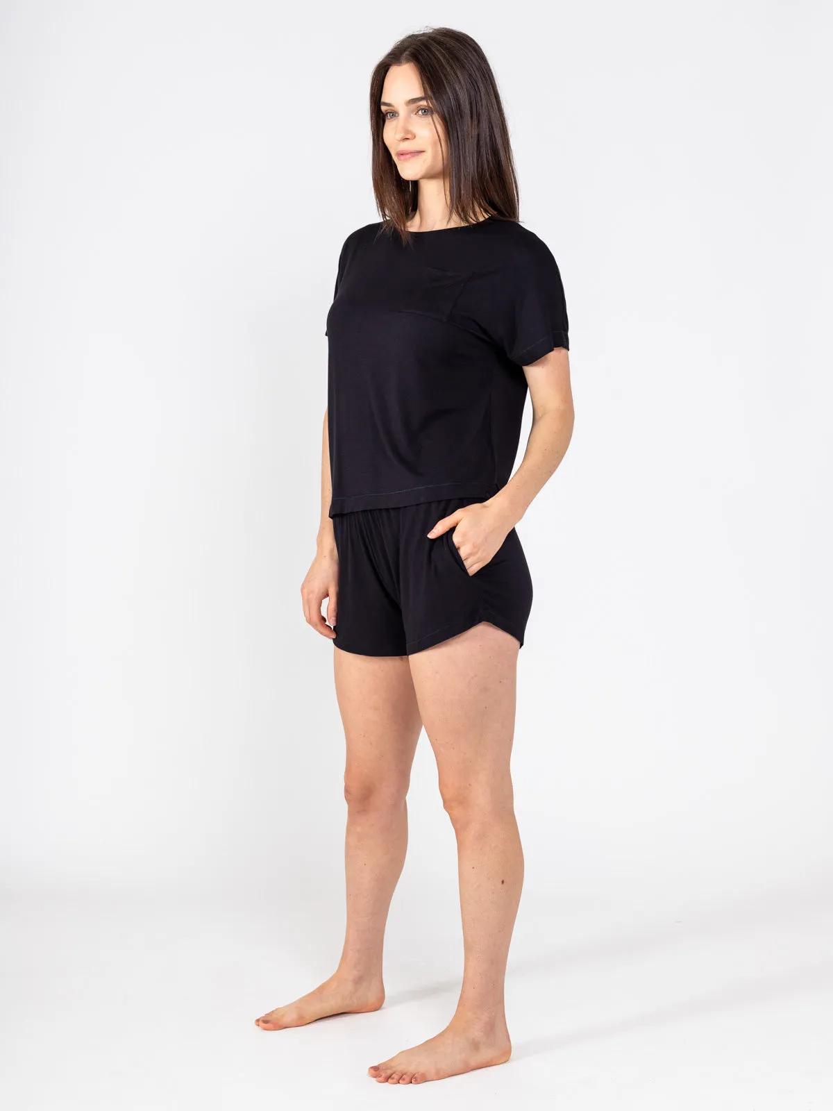 Bamboo Silk Short Sleeve Sleep Shirt