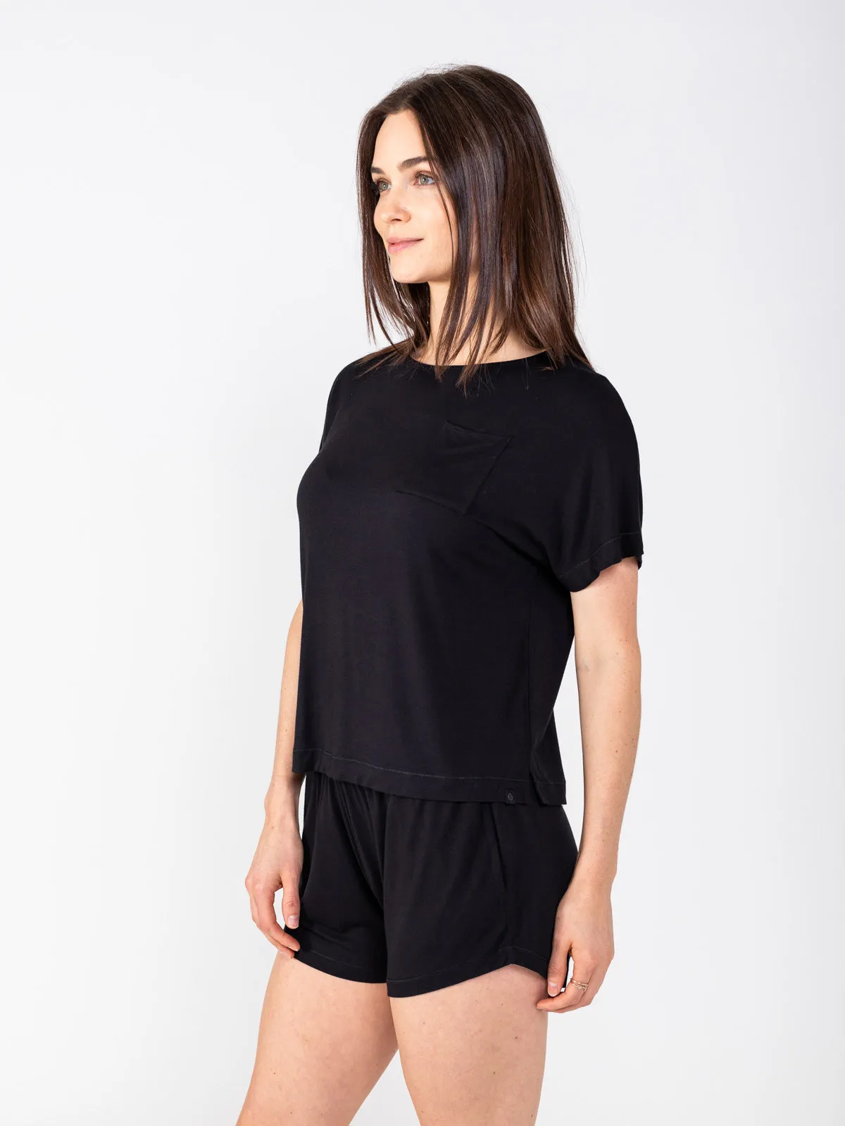 Bamboo Silk Short Sleeve Sleep Shirt