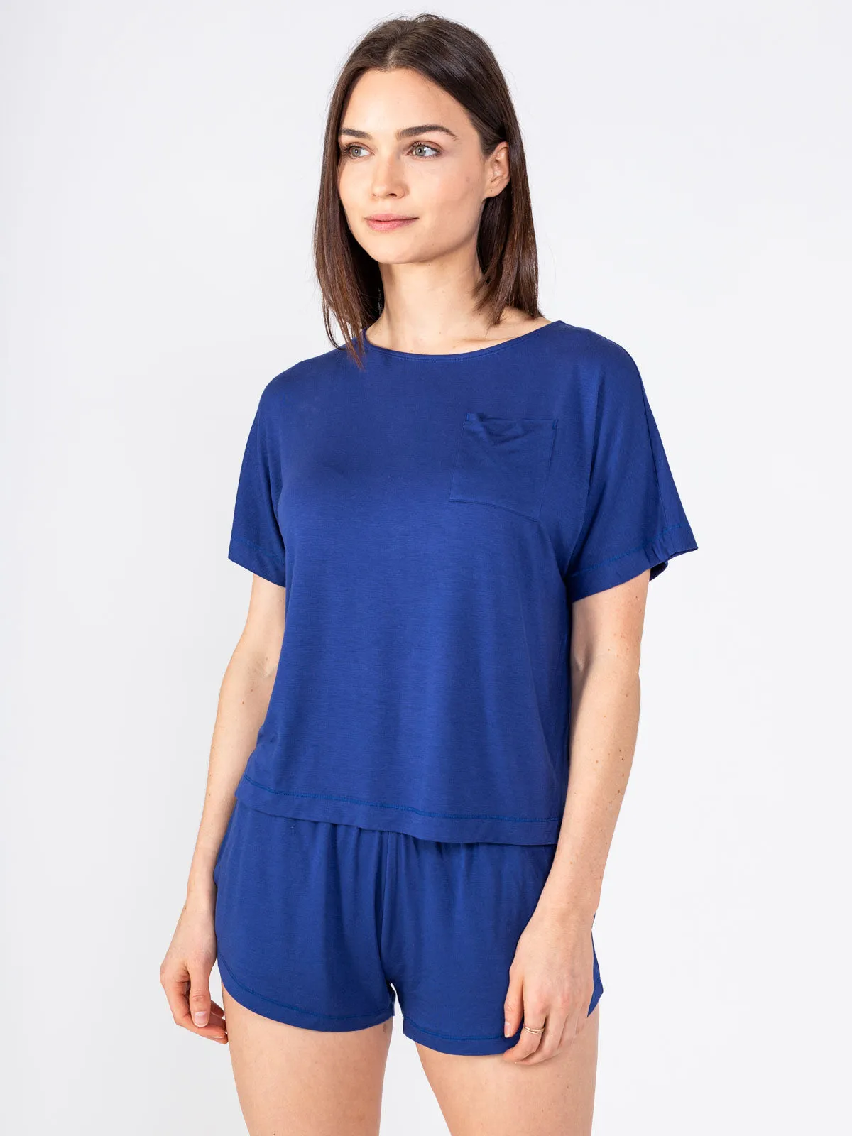 Bamboo Silk Short Sleeve Sleep Shirt