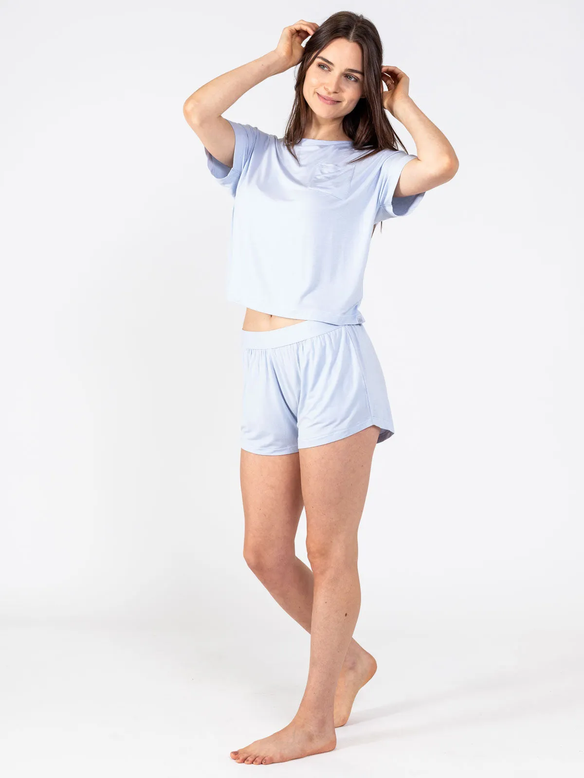 Bamboo Silk Short Sleeve Sleep Shirt