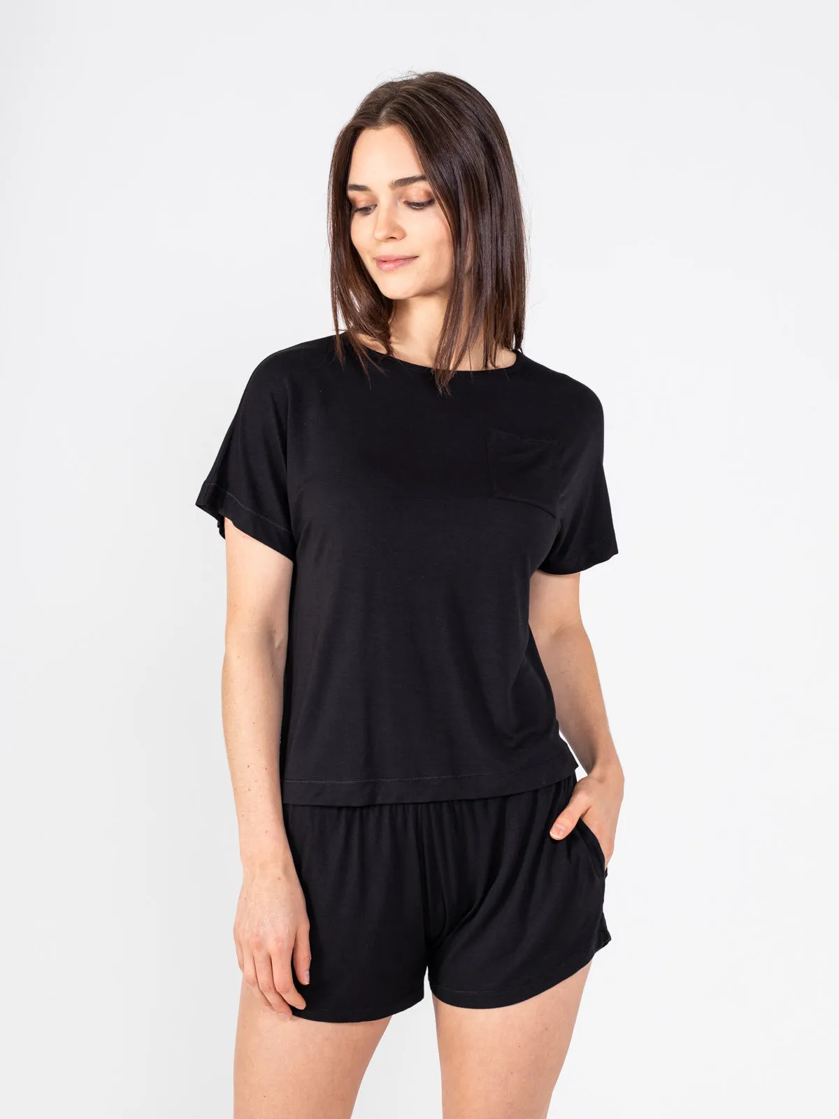 Bamboo Silk Short Sleeve Sleep Shirt