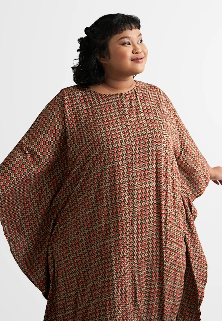 Bathia Cotton Rayon Lounge Caftan Dress