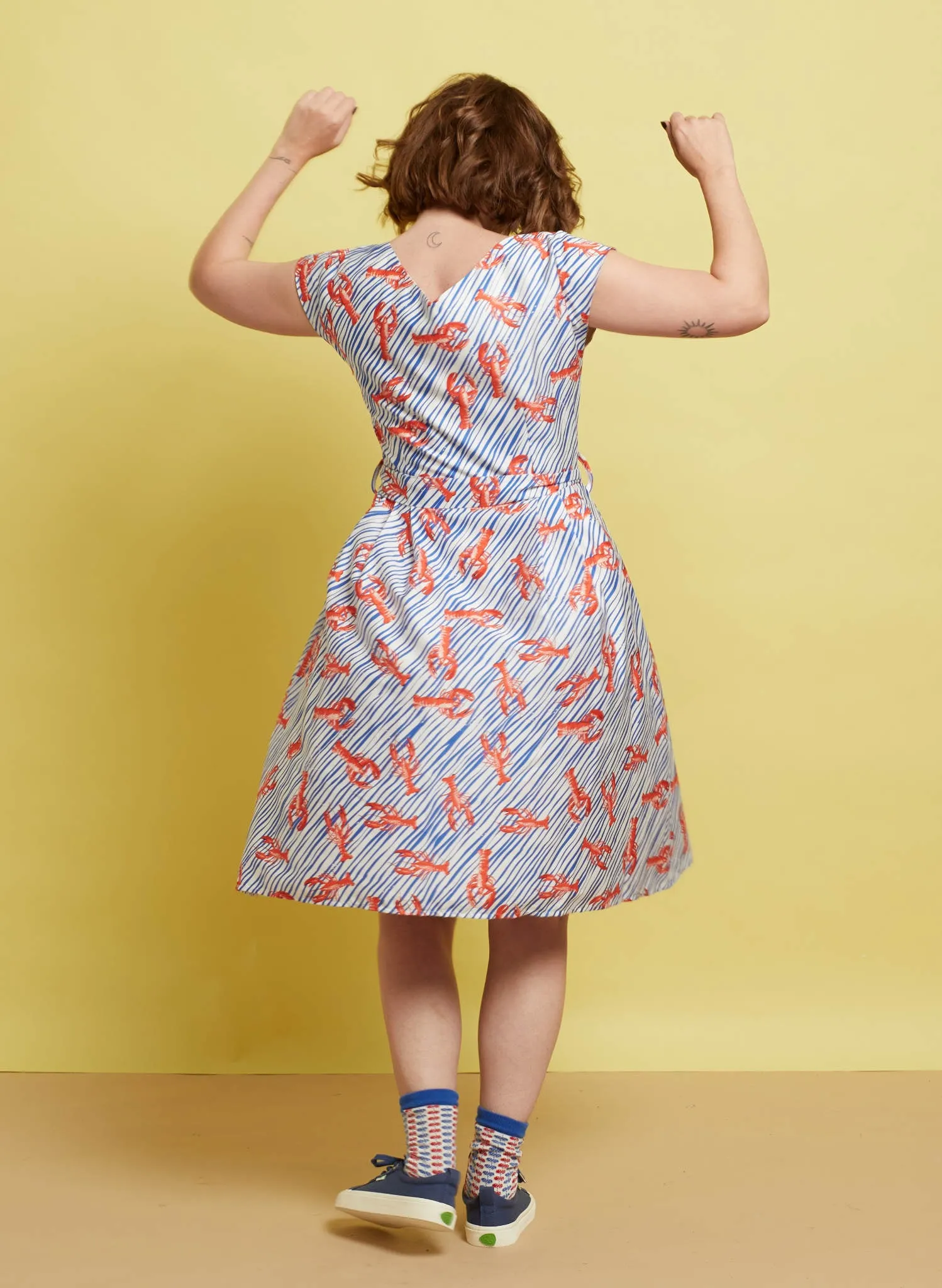 Beatrice Dress - Ivory Lobster