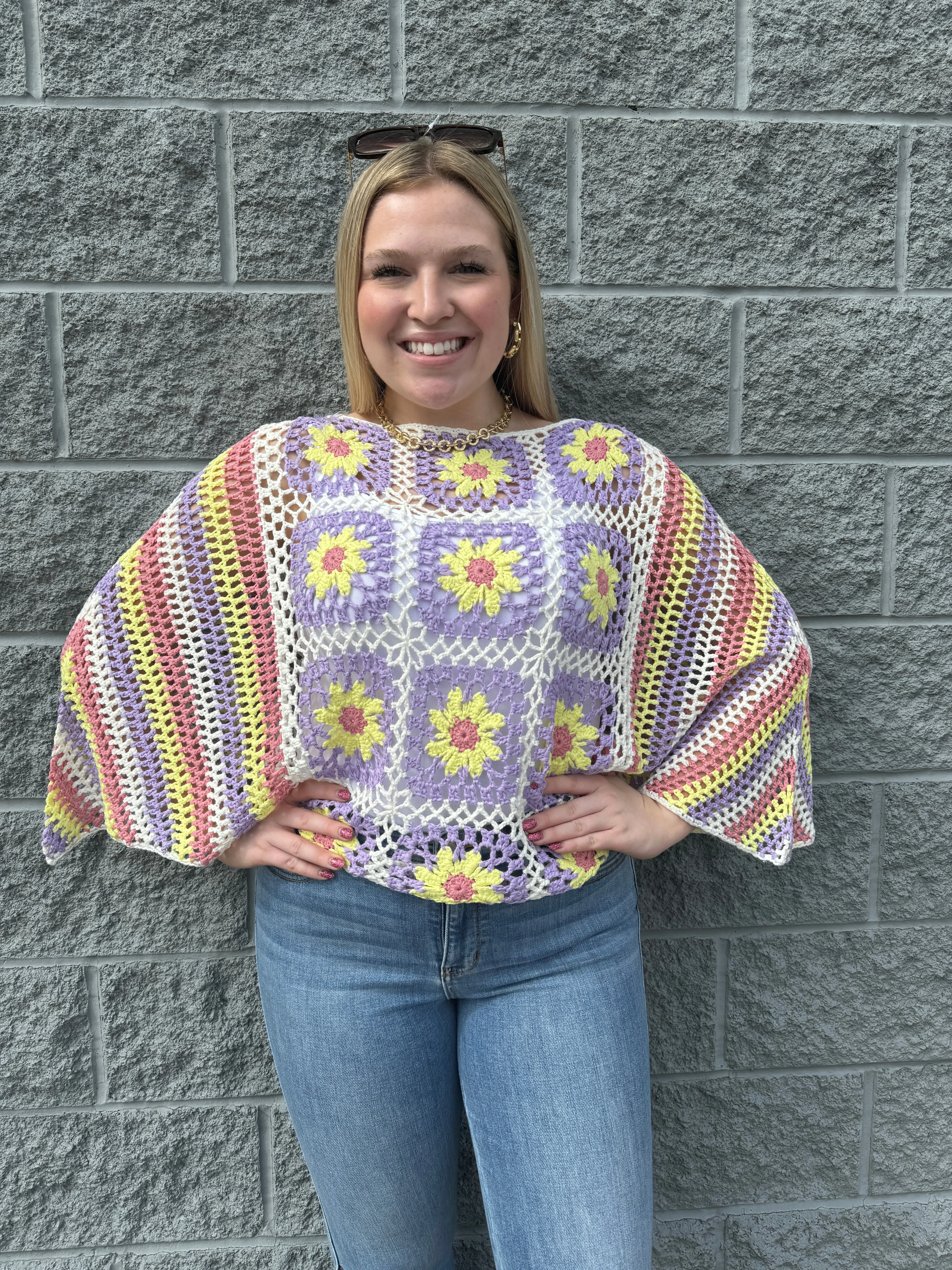 Bee - A Handmade Panel Square Sweater