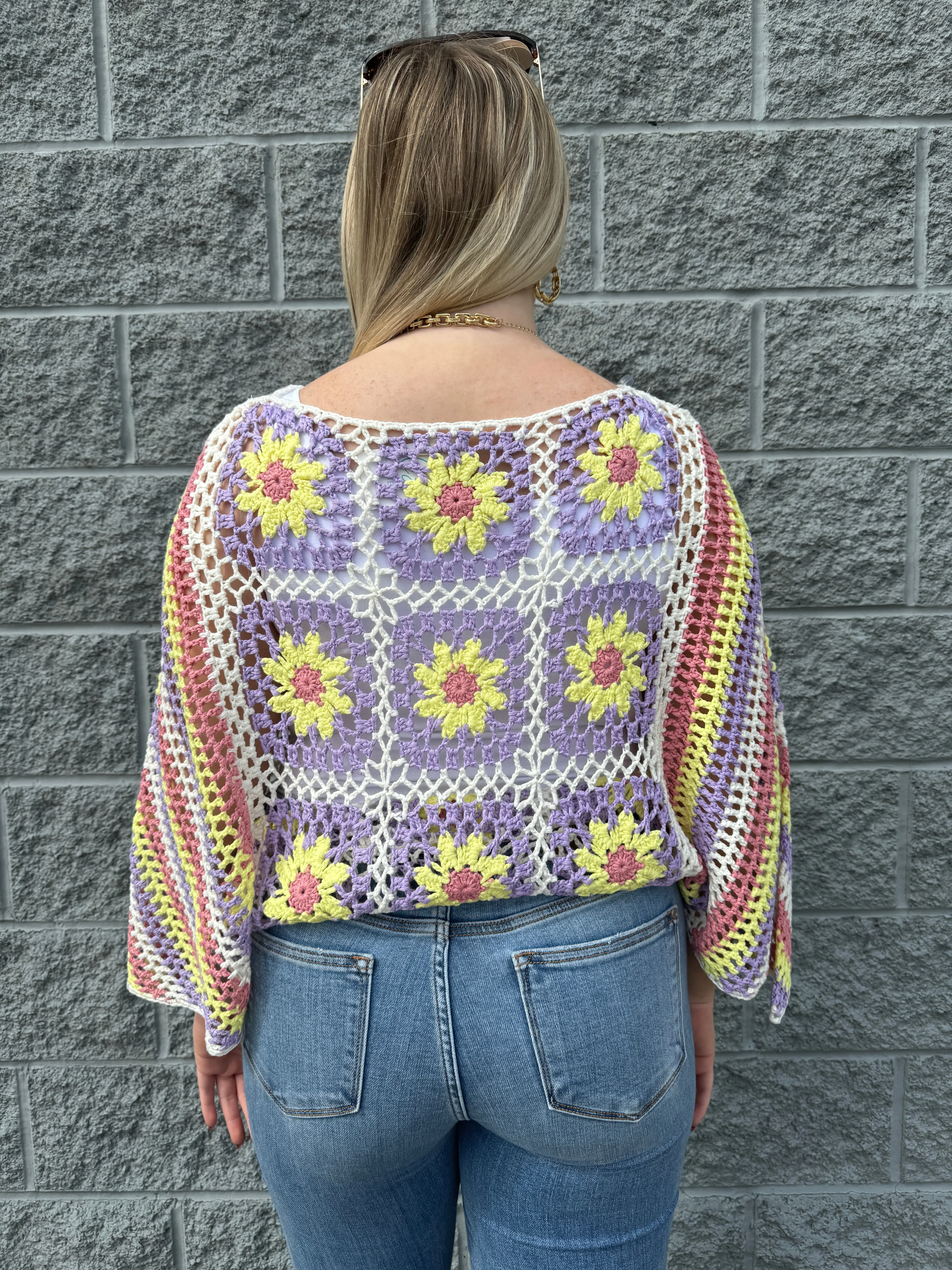 Bee - A Handmade Panel Square Sweater