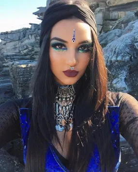 Bindi Face Jewels Stick On Festival Goddess Rave Bling Facial Jewelry 5 Styles You Pick