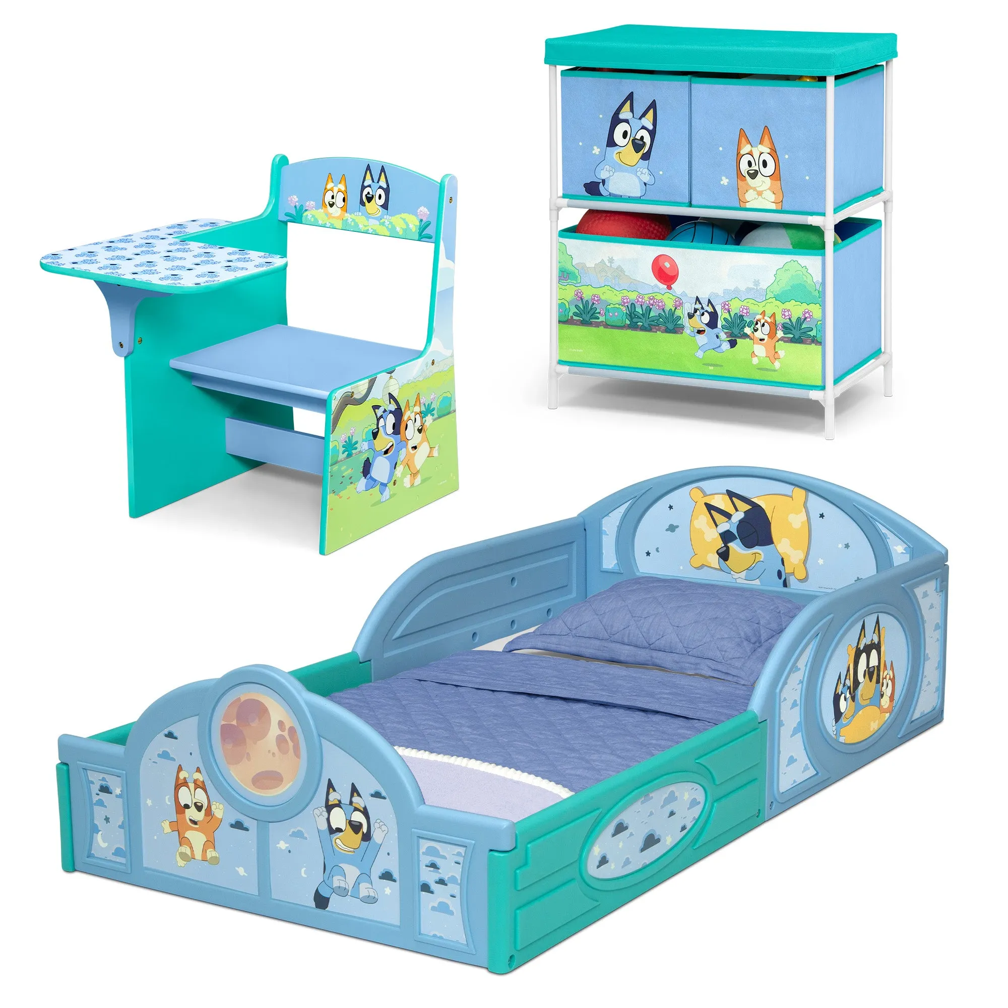 Bluey 3-Piece Toddler Bedroom Set