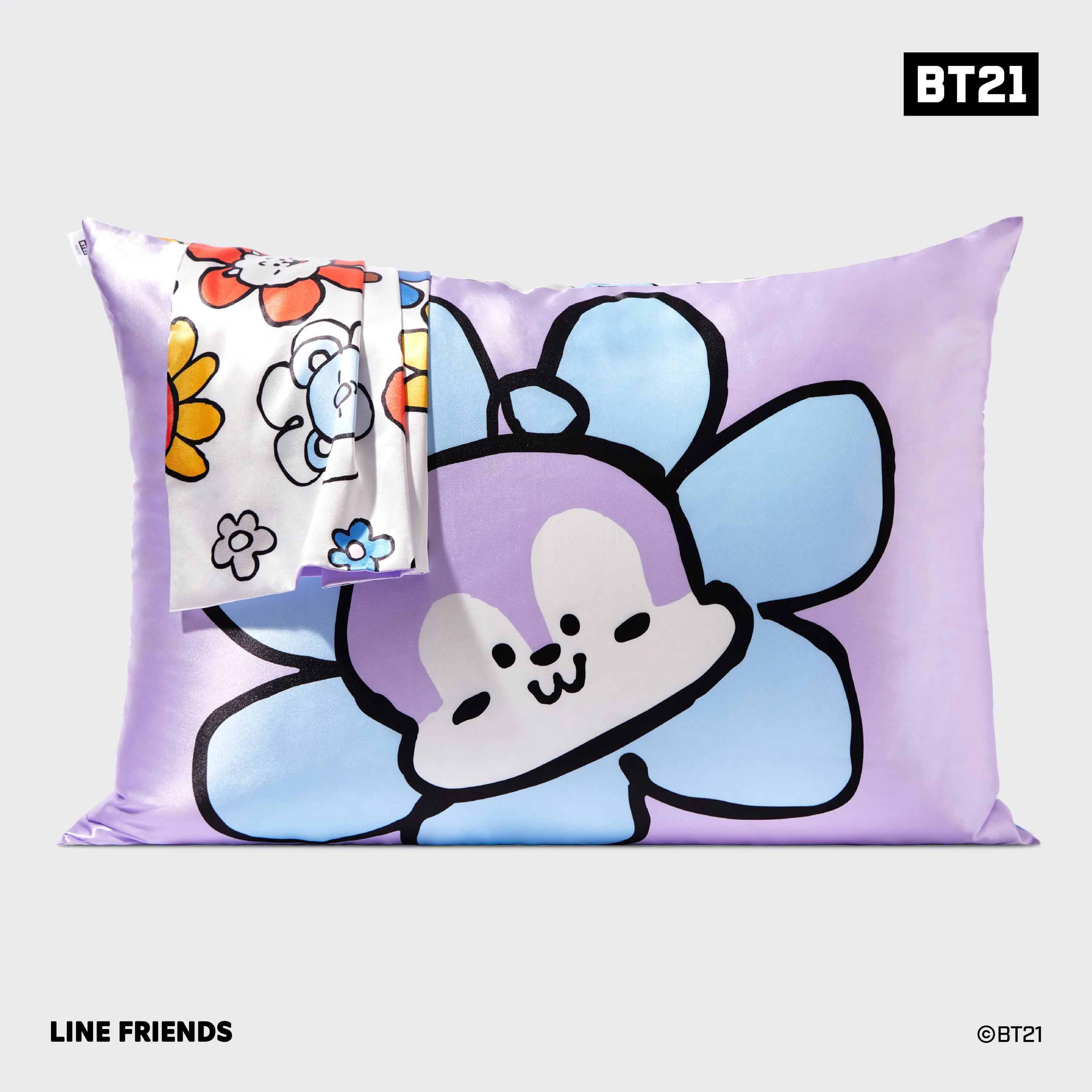 BT21 x Kitsch Satin Pillowcase Standard - Mang