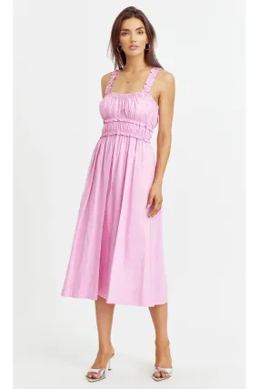 Bubble Gum Pink Sleeveless Milani Midi Dress