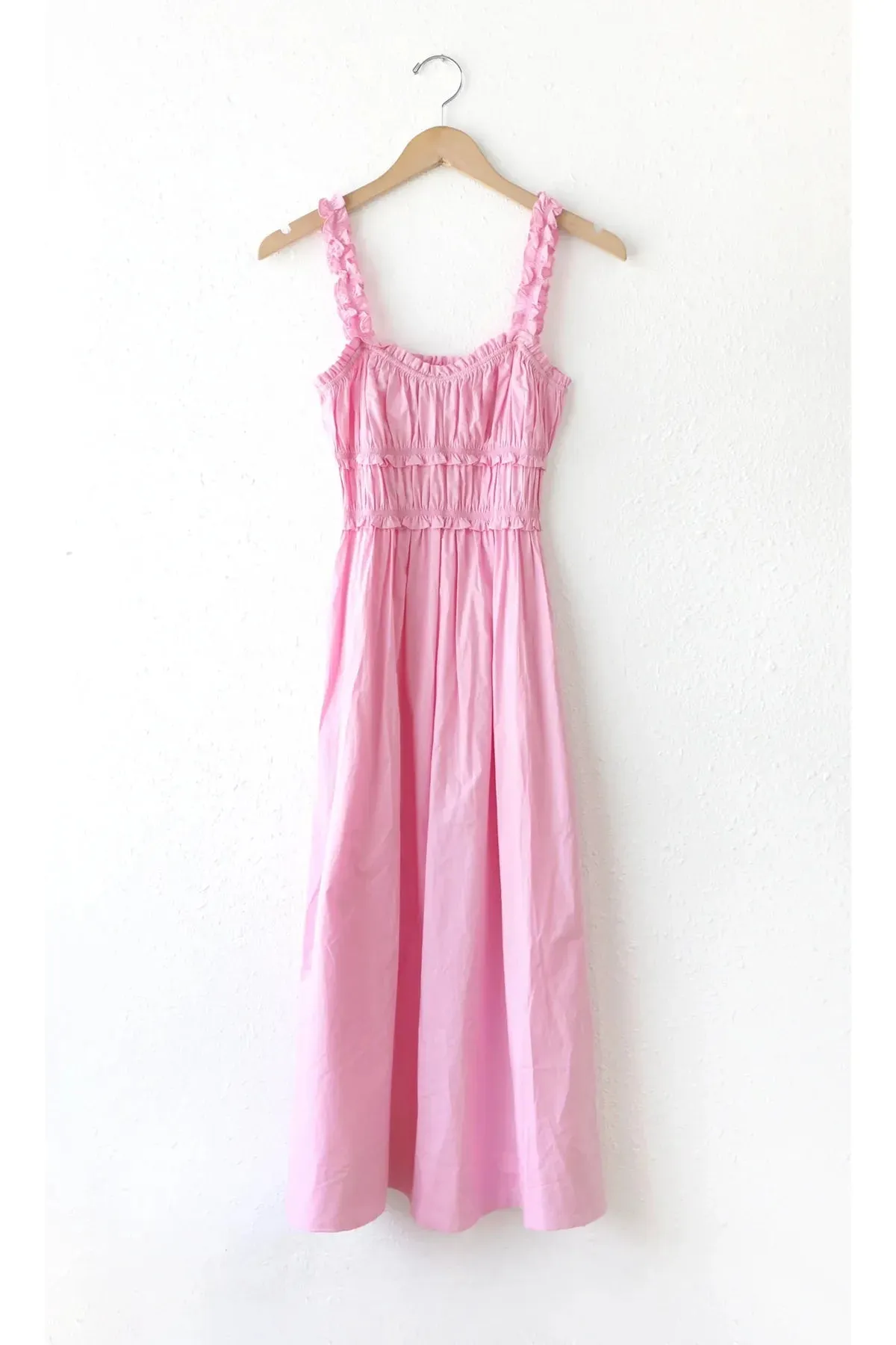 Bubble Gum Pink Sleeveless Milani Midi Dress