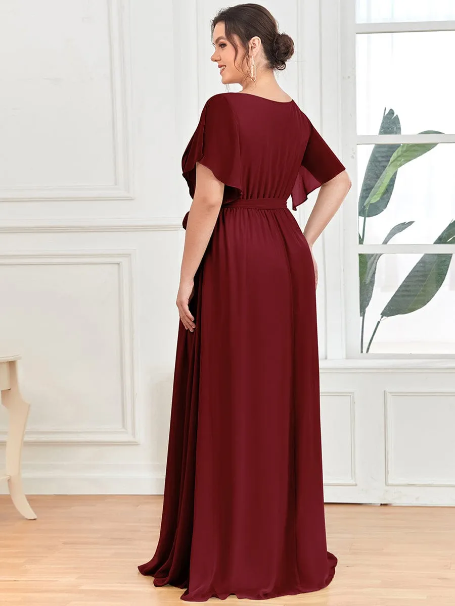 Burgundy Bridesmaid Gowns