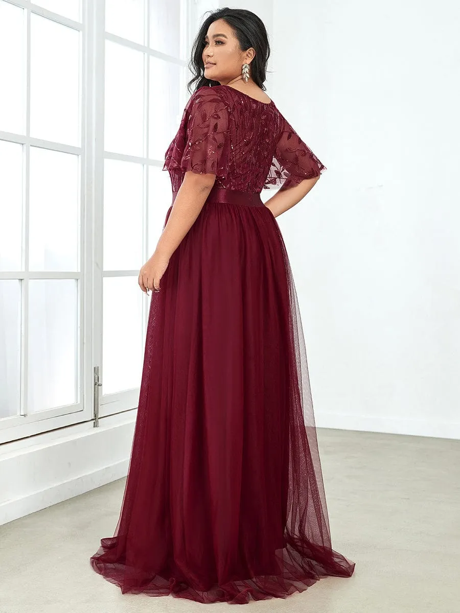 Burgundy Bridesmaid Gowns