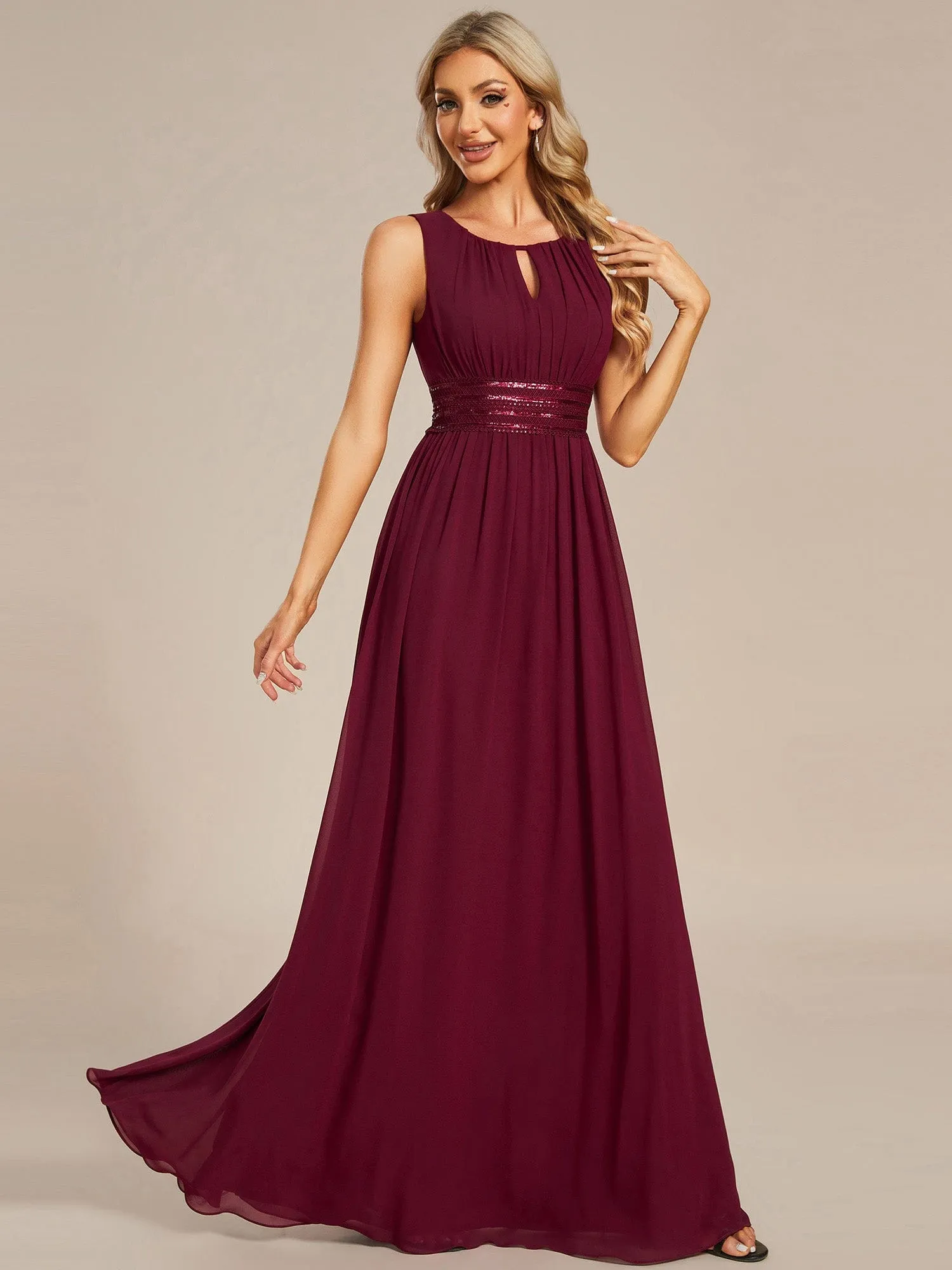 Burgundy Bridesmaid Gowns