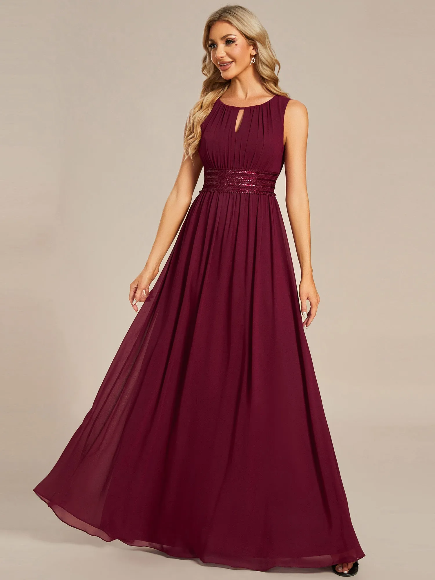 Burgundy Bridesmaid Gowns