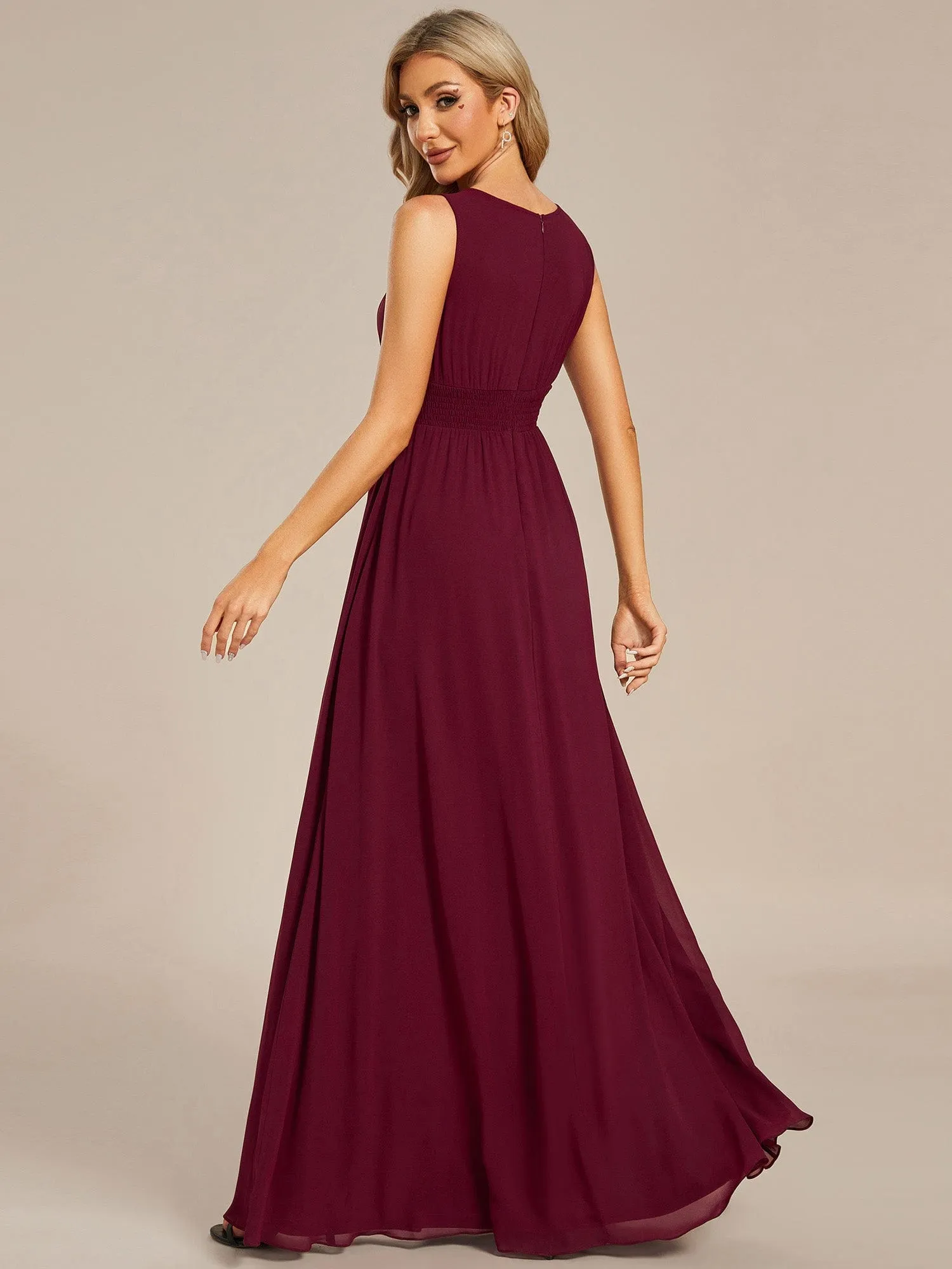 Burgundy Bridesmaid Gowns