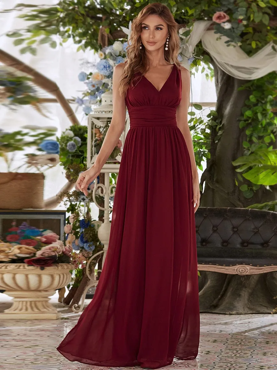 Burgundy Bridesmaid Gowns