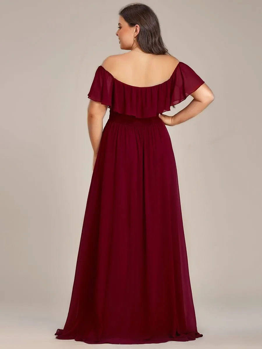 Burgundy Bridesmaid Gowns