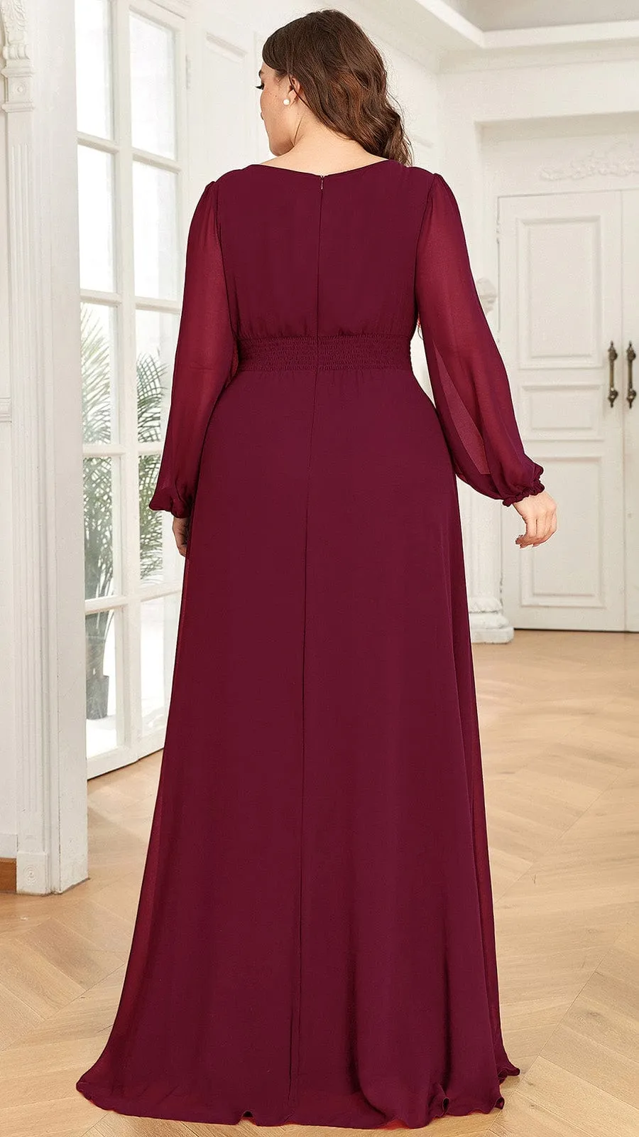 Burgundy Bridesmaid Gowns