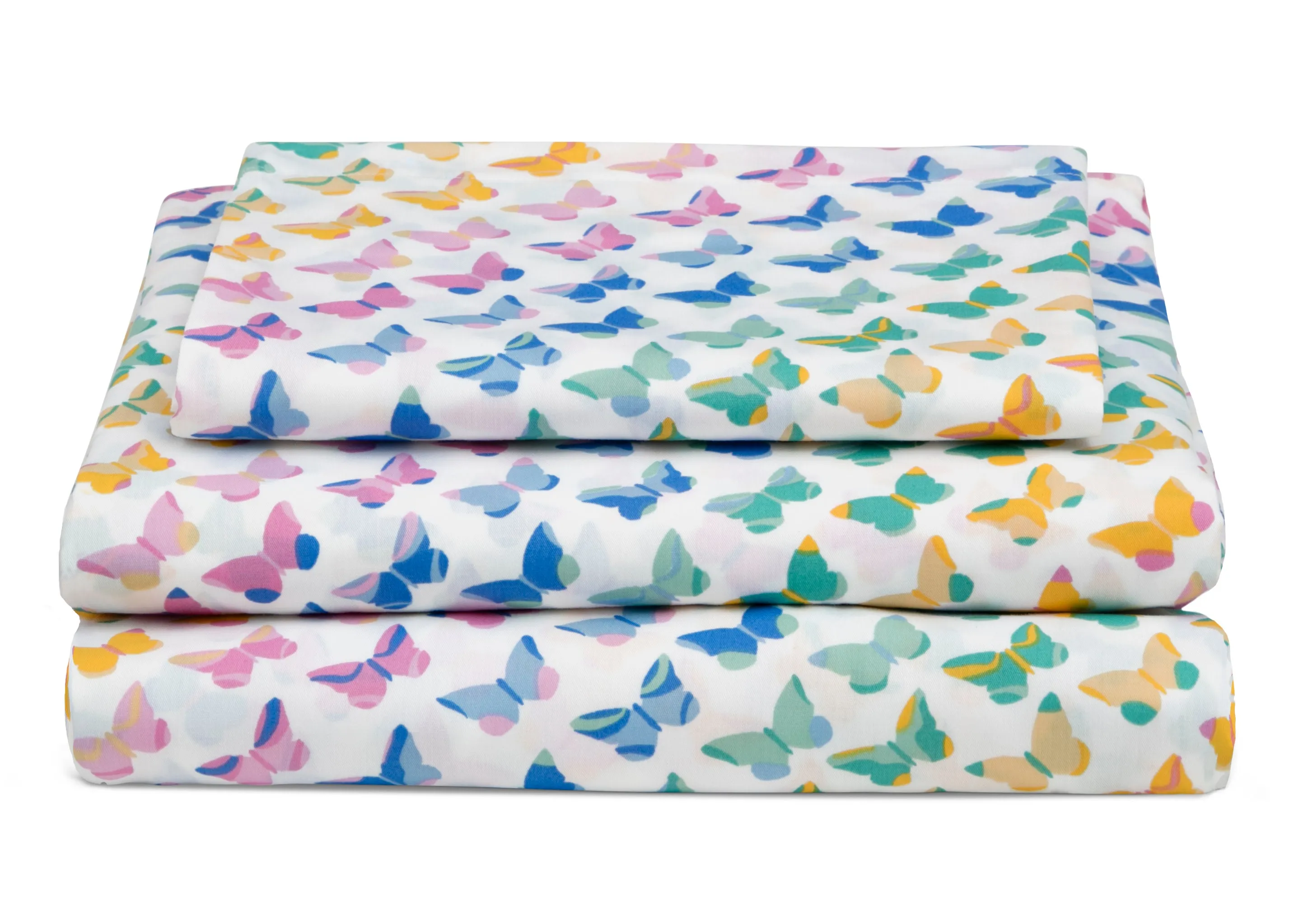 Butterflies 3-Piece Twin Sheet Set