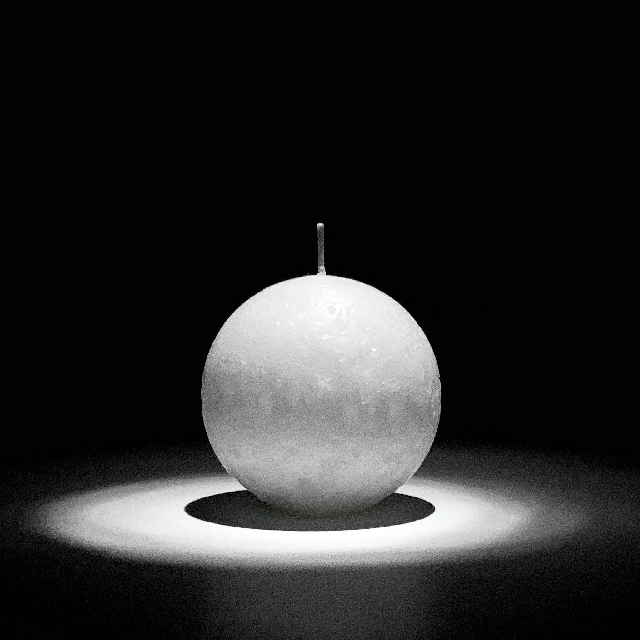 Candle Kiosk Sphere Candle - Pure White