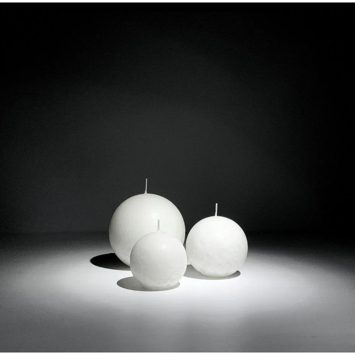 Candle Kiosk Sphere Candle - Pure White