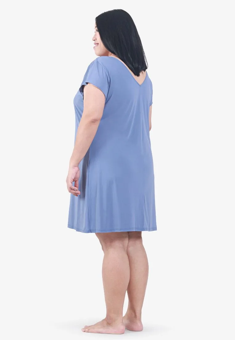 XIXILI Caress MC Slip Dress - Periwinkle Blue