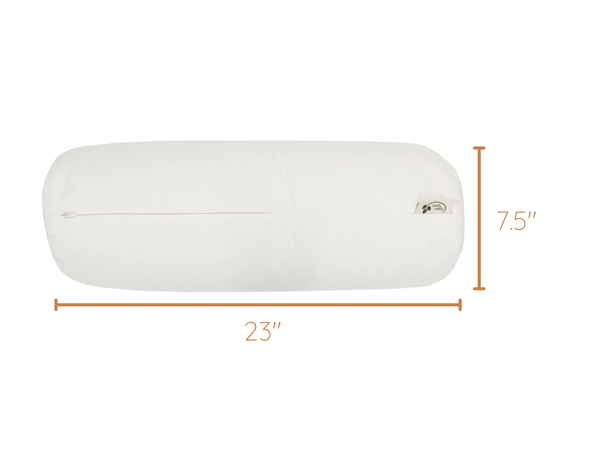 Ergonomic ComfyNeck Plus Side Sleeper Pillow with Organic Buckwheat Hulls and Pillowcase