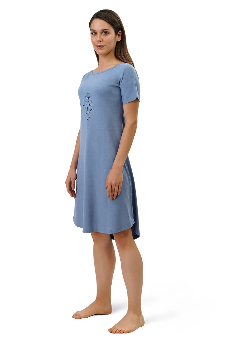 Cotton Blend Sleep Dress - Tempest